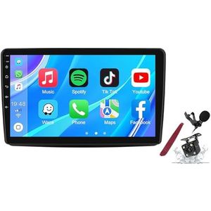 Android 14 Autoradio Stereo voor F-iat Panda (2003-2012) 9 ""Touchscreen Multimedia Speler met Draadloze Carplay GPS Navigatie FM RDS Bluetooth 5G-WiFi SWC DSP,M100s