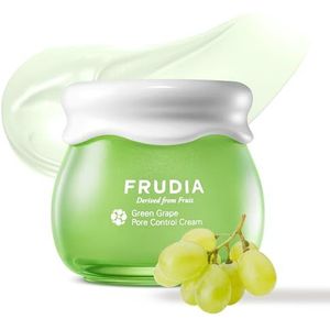 FRUDIA Green Grape Poriëncontrole gezichtscrème, veganistische Koreaanse gezichtsverzorging met 81% groen druivenextract, tannine-poriëncomplex & anti-talg P voor het minimaliseren van poriën, 57,4 ml