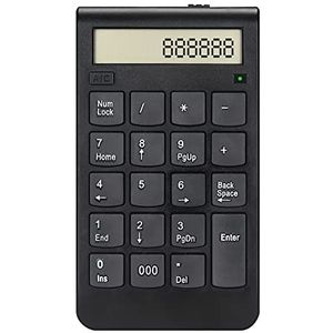 Draadloze 2.4G USB Nummer Toetsenbord/Calculator met Digitale Display Oplaadbare Mini 19 Toetsen Numerieke Smart Toetsenbord Kantoorbenodigdheden
