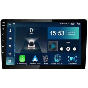 Android 14.0 2 Din Autoradio 9"" Touchscreen Auto Stereo voor Toyota Etios met Draadloze Carplay Android Auto GPS navigatie AHD Omgekeerd beeld Stuurwielbediening(S-4(4G+64G))