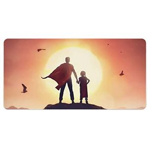 My Dad Is A Hero Mode Bureau Muismat Antislip Gaming Muismat Accessoires Decor 30x60cm