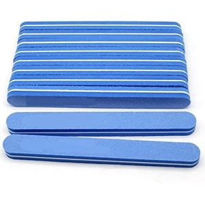 Een spijkerbuffer, 10 stuks nagelvijlen 100/180 grit multicolor crescent polijstblokken sponsbuffer(14-10pcs)