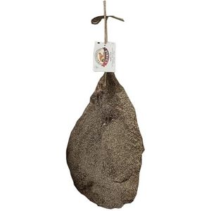 De echte Guanciale 1KG speck GOURMET gedroogd met peper, van Italiaanse varkens die in het wild worden gefokt (ongesneden heel stuk,beschermd door korst)