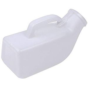 Plastic draagbare plasflessen, Mannelijk urinoir, lange nek incontinentie-urine, helder plastic, 1000 ml urine-opvangapparaat,