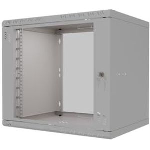Stalflex Rack 19 inch 9U 400 mm STANDAARD - Staal voor zware toepassingen - Rack en kasten voor netwerkapparatuur - Rackkast compatibel met planken - glazen deur