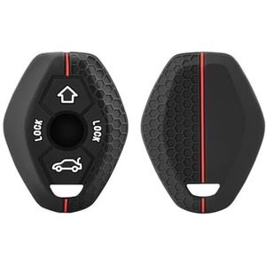 Sleutelbehuizing houder 4 Knoppen Voor BMW X5 E53 X3 F83 E46 E39 E38 E60 E63 E61 E64 Silicone Key Case Cover Serie 3 5 7 330i Z3 Voor Z4 E85 E86 M5 325i Sleutelbehuizing(Red)