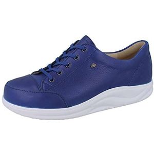 Finn Comfort FINNAMIC Ikebukuro Veterschoenen voor dames, blauw, glad leer, blauw, 39 1/3 EU Weit