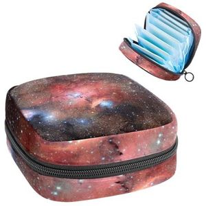 Opbergtas voor maandverband, menstruatiecup zakje, menstruatiezak, organizer voor vrouwelijke pads tampons, sterrenhemel Galaxy