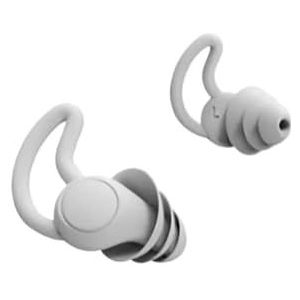 3-laags oordopjes voor slaap siliconen ruisonderdrukking gehoorbescherming, zachte herbruikbare oordopjes voor SleepSwim (5 paar grijs)