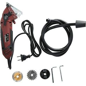 Walfront Cirkelzaag Mini Elektrische Zaag Multifunctionele Snijmachine Handheld Houtbewerking Tool EU Plug AC230-240V