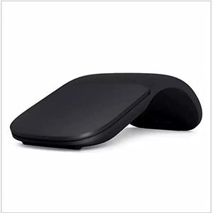 Opvouwbare muis, opvouwbare muizen Bluetooth Draadloze muizen Compatibel voor Microsoft Mac OS Gaming Muizen voor Tablet Laptop PC Computer Notebook Stil/Draagbaar (zwart)