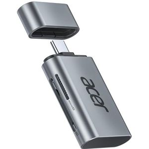 acer USB C SD-kaartlezer 312MB/S, UHS-II kleine SD 4.0 kaartlezer van aluminium, Micro SD/TF geheugenkaartlezer, adapter voor iPhone 15/16 serie, Galaxy S24, iPad Pro, MacBook Pro, Surface Pro enz.
