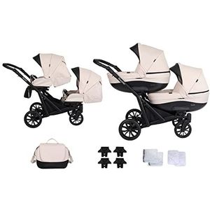 SaintBaby Sand BO 02 2-in-1 kinderwagen, kinderwagen, voor broers en zussen, set booster