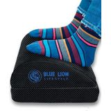 Verstelbare voetensteun Blue Lion Zwart Anti-slip - 10 + 5 cm hoog - Optimale zithouding voor thuis en op kantoor - Ergomomisch voetenkussen voor onder bureau - verstelbaar in hoogte