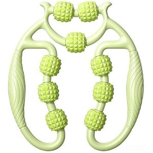 Beenmassager Roller Verstelbare Circulaire Been Massager Roller met 9 Nodes Spier Fascia Ontspanning Tool voor Kuit & Dij Yoga Spier Roller Apparatuur (Groen)