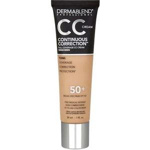 Dermablend Continuous Correction CC Cream - Broad Spectrum SPF 50+ Full Coverage FoundationMakeup and Color Corrector with Up to 24-Hour Color WearNon-Comedogenic - Shade: 40N, 1 fl. oz.