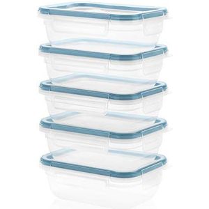 Snapware | Total Solution Clear Plasticware Set voor voedselopslag | 3-kopjes containers met deksels, 10 stuks | Luchtdichte, lekvrije deksels | Beperkte levenslange garantie | BPA-vrij