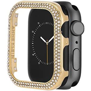 Anne Klein Premium Crystal Bumper, compatibel met Apple Watch, naadloze pasvorm, eenvoudige installatie, bumper voor Apple Watch, goud, Goud