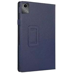 Opvouwbare Tablet Stand Case Geschikt for Lenovo Xiaoxin Pad 2024 TB-331FC 11 inch PU Leer Slanke Shell Tablet Case(Dark blue)