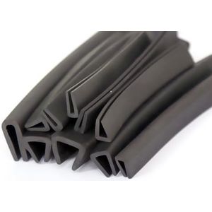 Zwarte Rubberen U-profiel Randafwerkingsstrip, 4x8mm Tot 16x14mm Platte En Ronde Profielen, Lengtes Van 1/2/3/4/5 Meter, For Duurzame Randbescherming(9x11mm Round,3Meters)