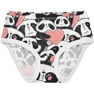 YOUJUNER Meisjesondergoed schattig pandatroon peuter onderbroek katoenen broek kleine meisjes slips comfort kinderen onderbroek, Meerkleurig, 5 jaar