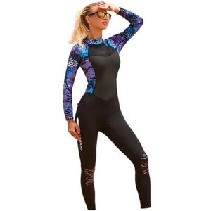 Dames Badpakken Uit één Stuk Vier Seizoenen Snorkelen Sneldrogend Kajakken Surfen Kleding Duikpak 1507-Rood XXL