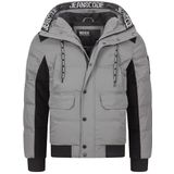 INDICODE JEANS Winterjas 'Jakobe'  grijs / zwart