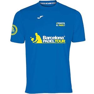 Barcelona Padel Tour - Te Gusta el pádel Heren Korte Mouw Crew - Speciale Padel Print - Soft Touch & Sneldrogend - Sportkleding M