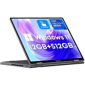 PAXLBF MiniBook - 2-in-1 Laptop - 10,5 inch - 12 GB RAM - 512 GB SSD - 12e Generatie N100