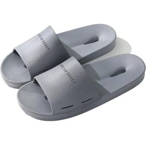 sandaal, Snel drogende badslippers for heren en dames met waterdoorlatende gaten, dempen, geschikt for thuis Doucheschoenen(Gray,45 EU)