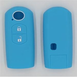 QWLEYCHN Siliconen Auto Afstandsbediening Fob Key Case Cover, voor Mazda 2 3 5 6 CX-3 CX-4 CX-5 CX-7 CX-9 Atenza Axela MX5