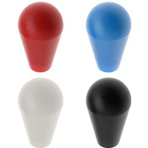 ECSiNG 4 STKS Ellips Ovale Joystick Hoofd Rocker Ball Top Handvat voor M5 Schroef Joystick Arcade Game Diy Vervangende Onderdelen Joystick Accessoires Zwart Rood Wit Blauw