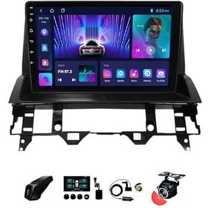 BOJONTN 22,9 cm (9 inch) Android 12 Autoradio 2 DIN voor Mazda 6 2002-2008 met achteruitrijcamera, stuurwielbediening, Bluetooth, GPS, Navi CarPlay, draadloos (grootte: S200 2+32G)