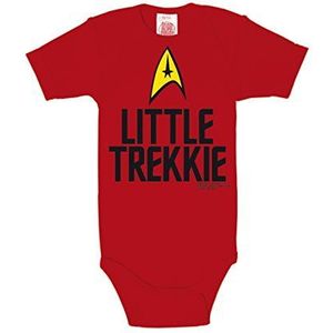 LOGOSHIRT - Star Trek - Little Trekkie - Rompertjes - Romper - Korte mouw - rood - Gelicentieerd origineel ontwerp, Maat 86/92, 13-24 maanden