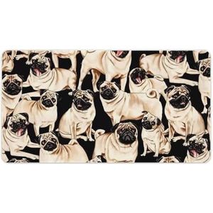 Mopsen Mode Bureau Muismat Antislip Gaming Muismat Accessoires Decor 40X75cm