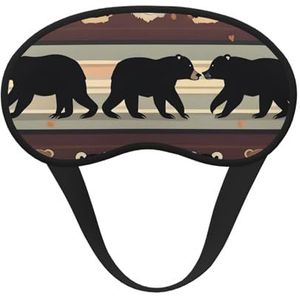 Slaap-oogmasker voor dames en heren, zacht, comfortabel slaapmasker, verduisterend, slaapoogbedekking voor reizen, yoga, dutje, werk, beer