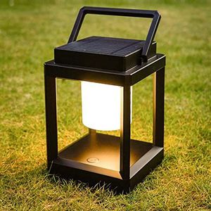 Rafrtcl Outdoor Tafellamp, Touch Control Solar Lampen Indoor Oplaadbare Lantaarns, 3-Niveaus Helderheid LED Lantaarn, Solar Camping Lantaarn Outdoor Waterdichte Lamp voor Patio