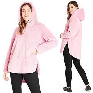 CityComfort Hoodie voor dames, warme zachte fleece hoodies - Geschenken voor vrouwen, roze, XL
