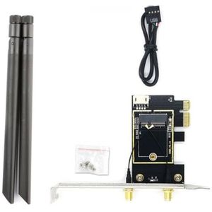 M.2 Wifi Adapter M.2 NGFF Naar PCIE Draadloze Netwerkkaart voor AX200 AX210 7260