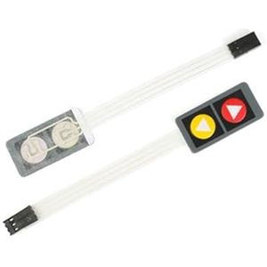 XNASU 1 STKS 1 2 3 4 Sleutel Knop Membraan Schakelaar Matrix Array Toetsenbord Toetsenbord Bedieningspaneel Pad DIY Kit (kleur: 2 sleutel speciaal
