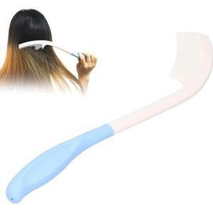 Kam met lange steel oude man kam (wit)