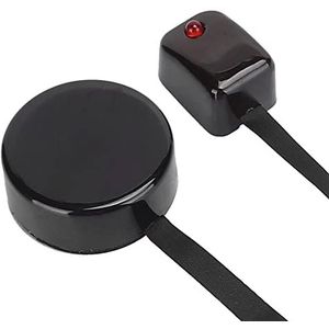 IR-repeater, ultradunne voortreffelijke afwerking Zwarte brede transmissiehoek IR-extender Eenvoudig uiterlijk voor thuis