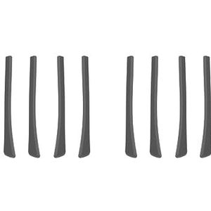 2 Set van 4 Stuks Brillen Bril Oorsokken Oor Tips Zachte Siliconen Gemakkelijk Installeer Zwart, 6,9 x 0,7 cm