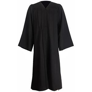 GraduationMall Matte Graduation Toga voor Middelbare School & Bachelor,Koor Gewaden voor Kerk,Rechter Robe Kostuums Zwart 3XS(4'6""-4'8"")
