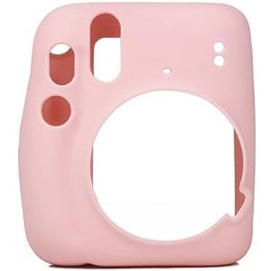 Camera Siliconen Beschermhoes voor Fujifilm Instax Mini11 Mini 11 Shell Beschermhoes Zachte Shell Effen Kleur Krasbestendige Case (roze)