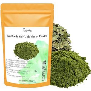1 kg gemalen sidr/jujube-bladeren – Jujuberpoeder – aroma en intense smaak – 100% natuurlijk, zuiver en zonder additieven