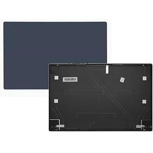 WANGHUIH Blauwe LCD-achterkant bovenhoes + schermscharnieren compatibel met MSI Summit E15 P15 MS-16S6 laptop (blauw A+H)