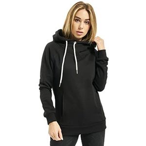 Urban Classics dames pullover pullover Raglan High Neck Hoody, zwart (zwart) Medium