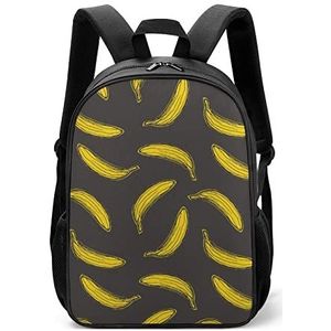 Gele banaan lichtgewicht rugzak reizen laptoptas casual dagrugzak voor mannen vrouwen