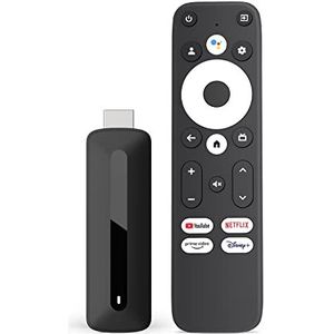 Mecool KD3 Android TV-Stick Met Google TV OS, Netflix-Gecertificeerd, 2 GB RAM, 8 GB ROM, BT 5.0, Dual WIFI 2.4G/5G, 4K HDR, AV1, Android 4K Certificaat, Google/Disney+/Prime
